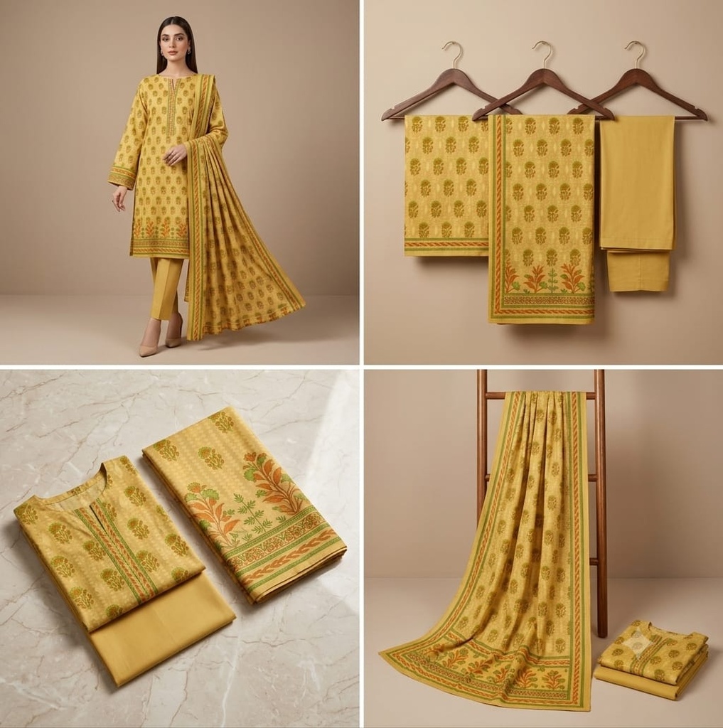Orient Lawn 3Pc #OL-3Pc-Yellow