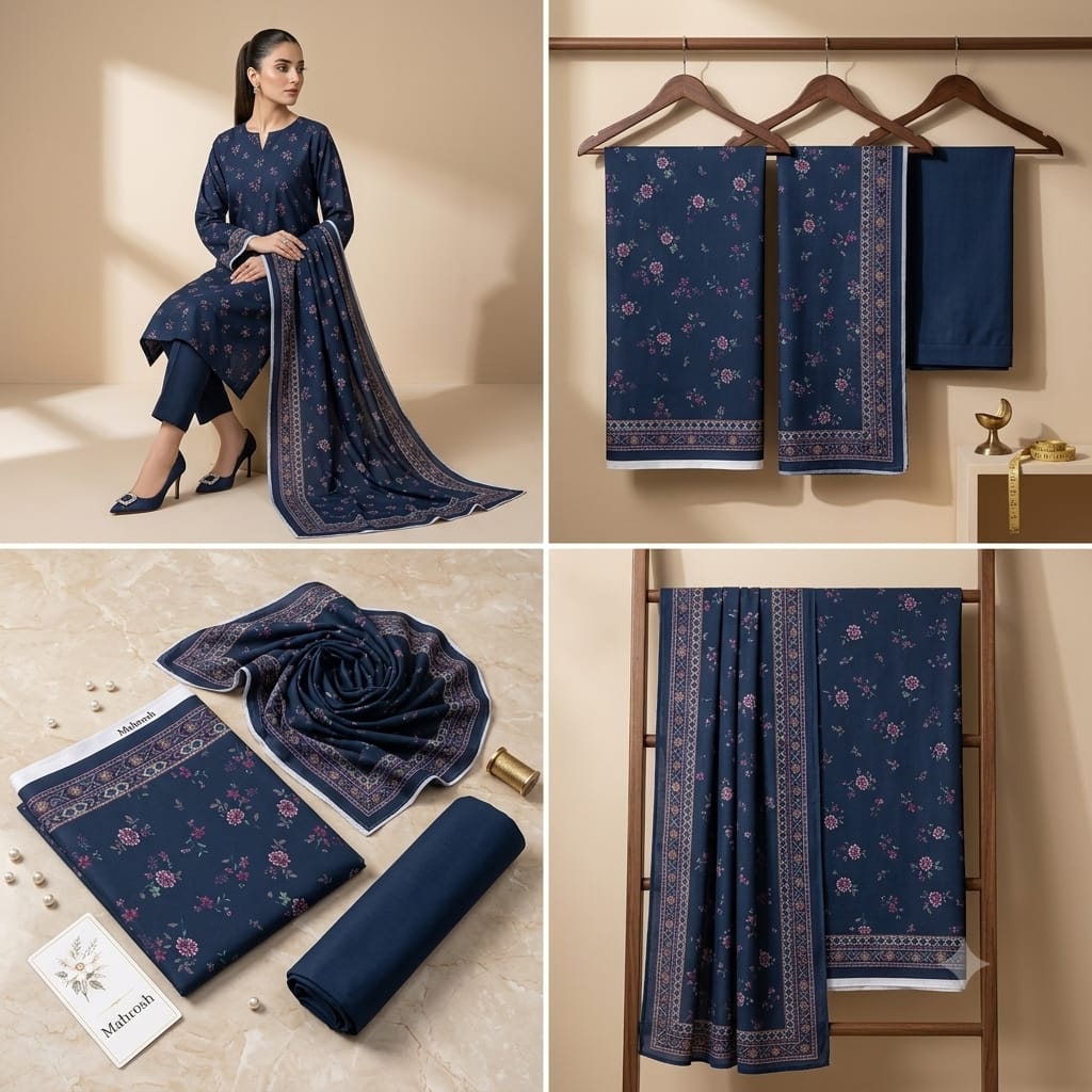 Mahrosh Lawn 2Pc #ML-2Pc-Blue