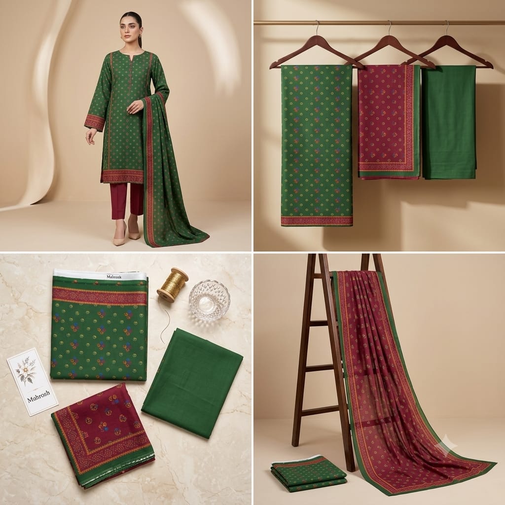 Mahrosh Lawn 2Pc #ML-2Pc-Green