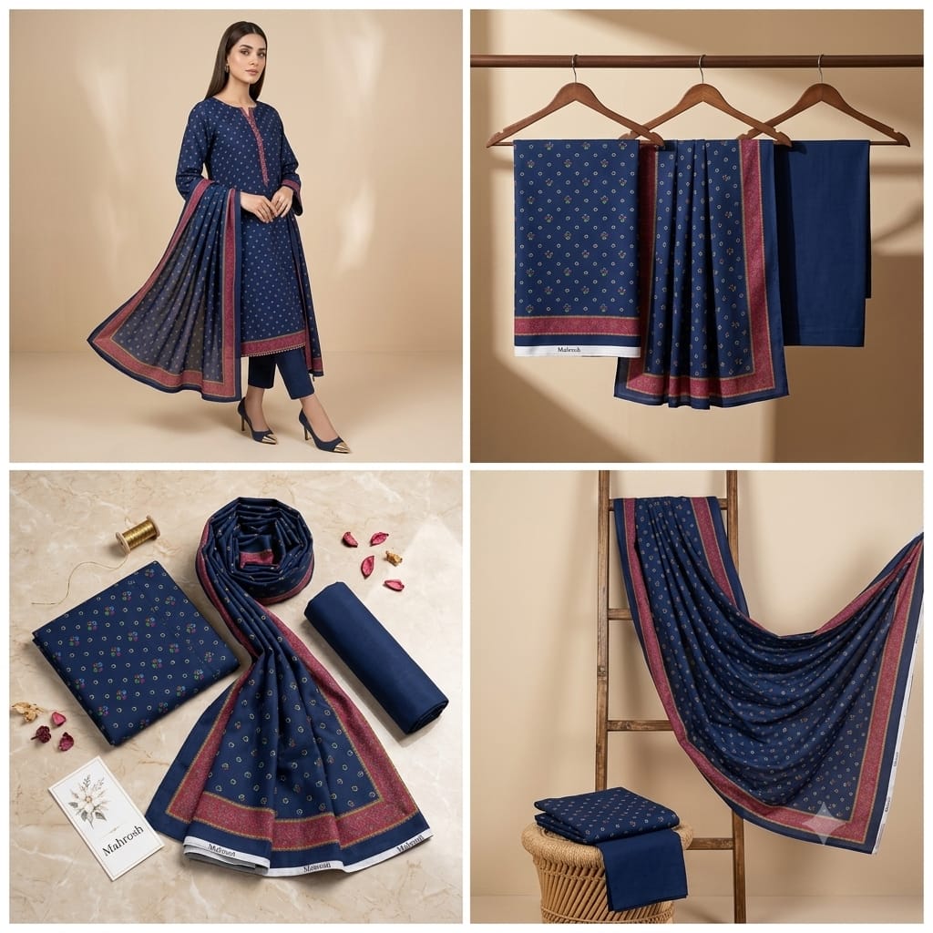 Mahrosh Lawn 2Pc #ML-2Pc-Blue