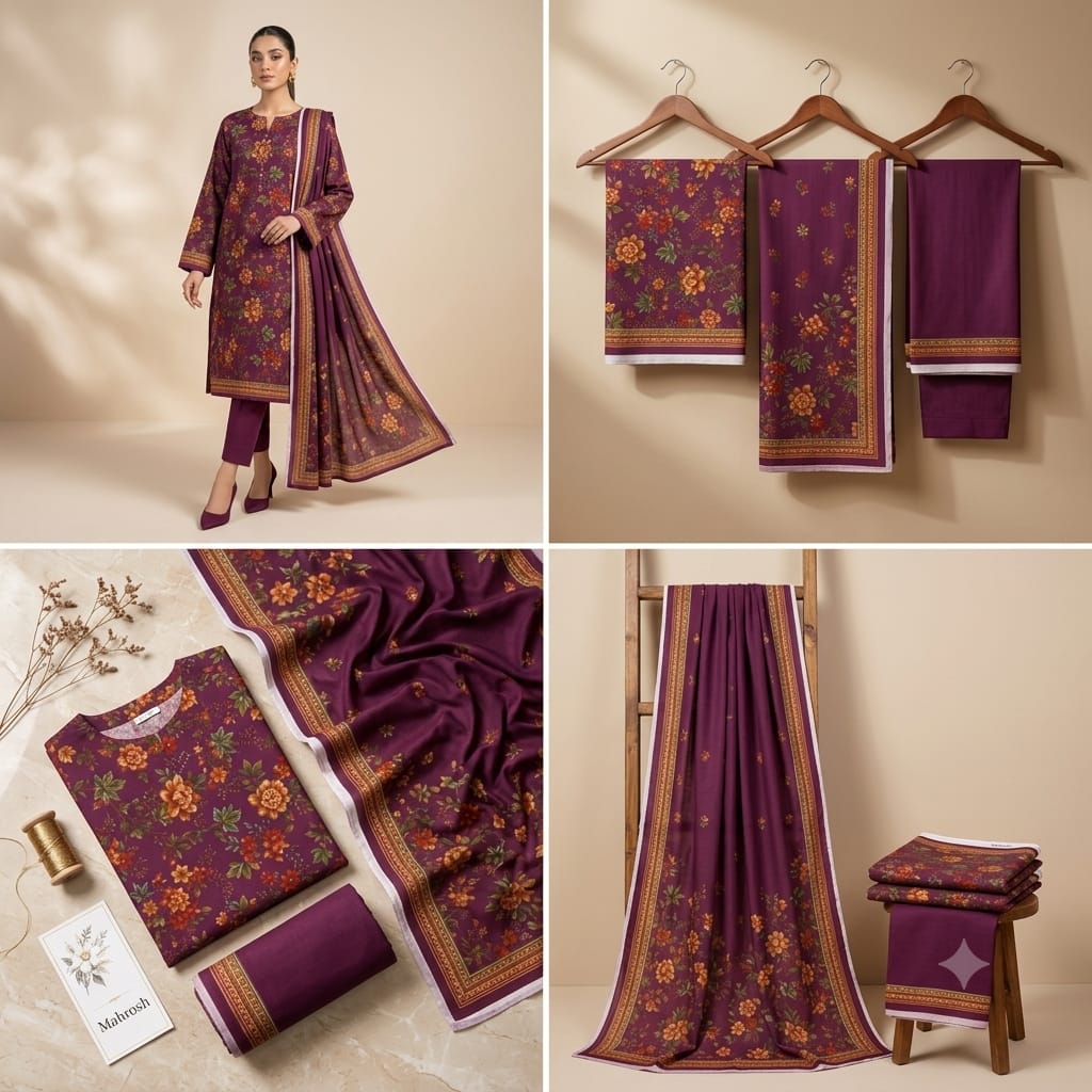 Mahrosh Lawn 2Pc #ML-2Pc-Purple