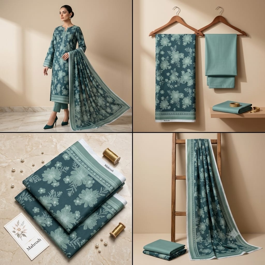Mahrosh Lawn 2Pc #ML-2Pc-Zinc