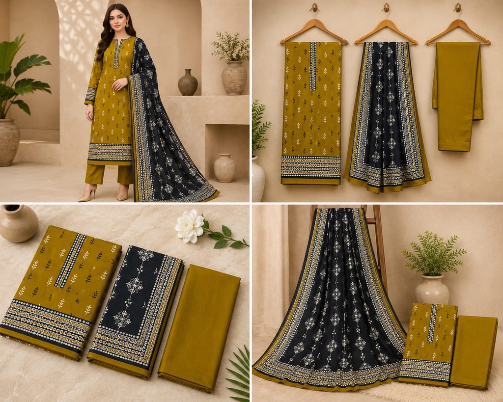 Orient Lawn 3Pc #OL-3Pc-Yellow