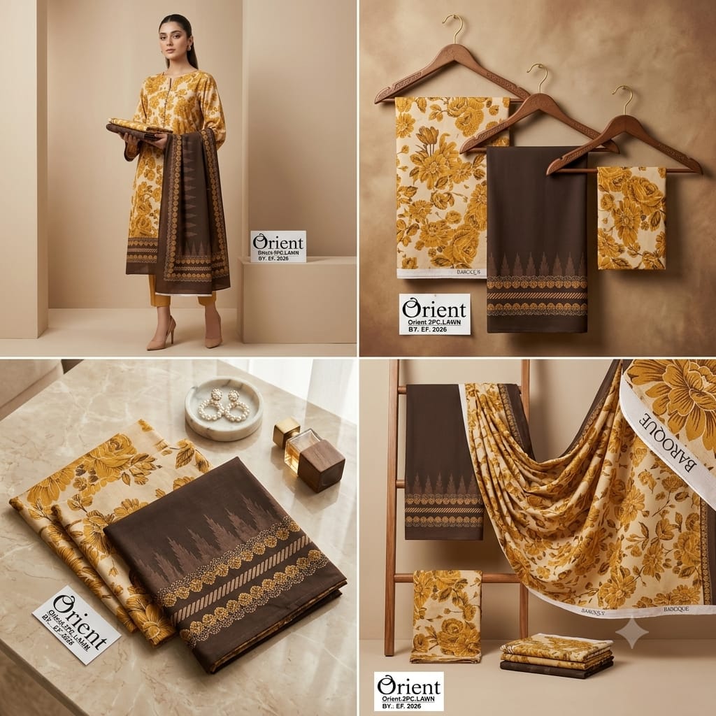 Orient Lawn 3Pc #OL-3Pc-Yellow