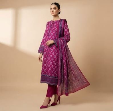 Orient Lawn 3Pc #OL-3Pc-DPink