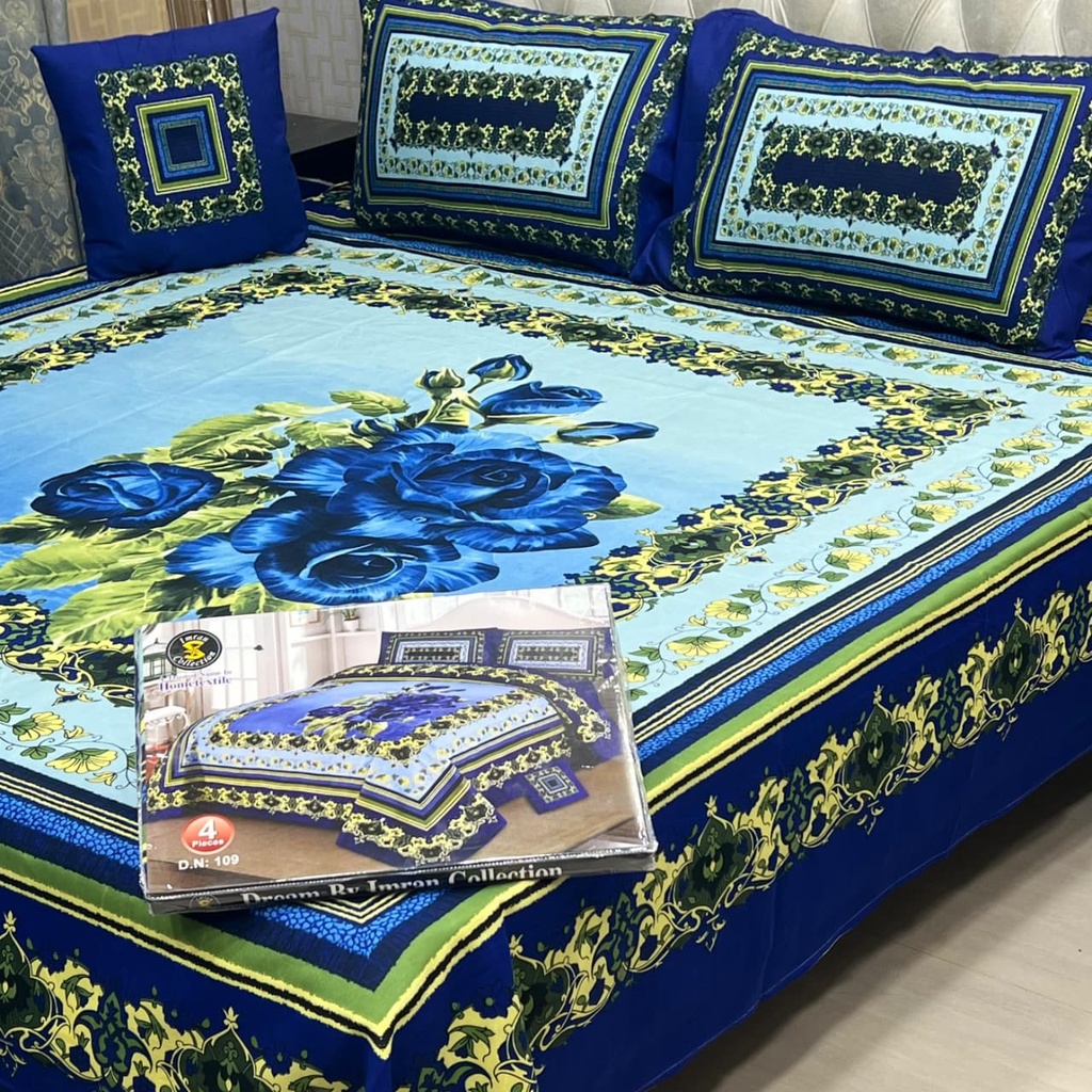 4Pc Crystal Bedsheet