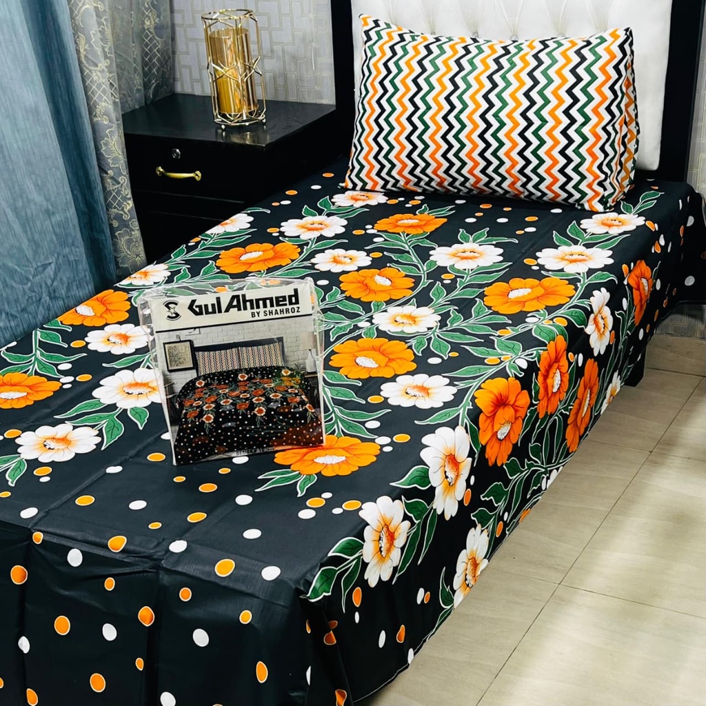 Mix Cotton Single Bedsheet