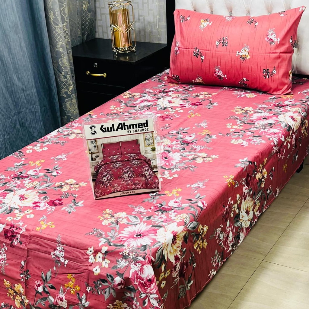Mix Cotton Single Bedsheet