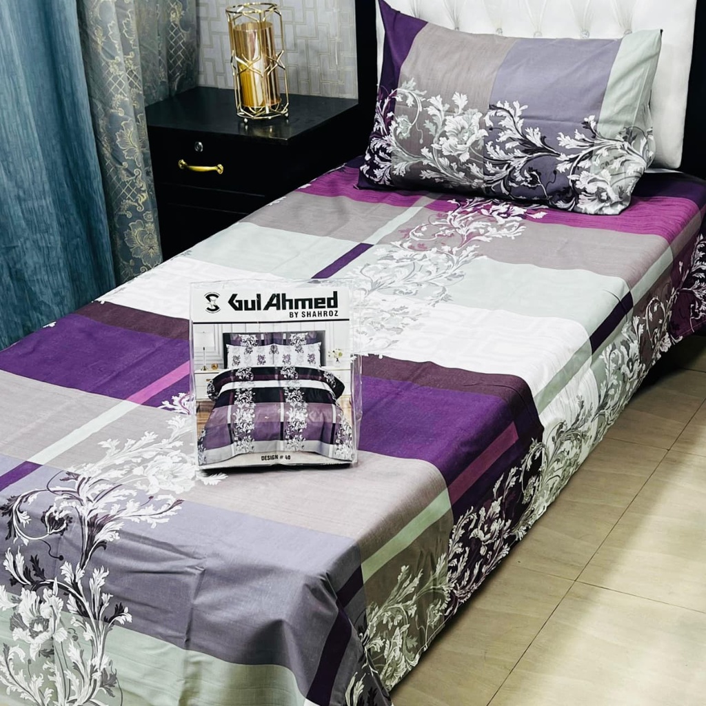 Mix Cotton Single Bedsheet
