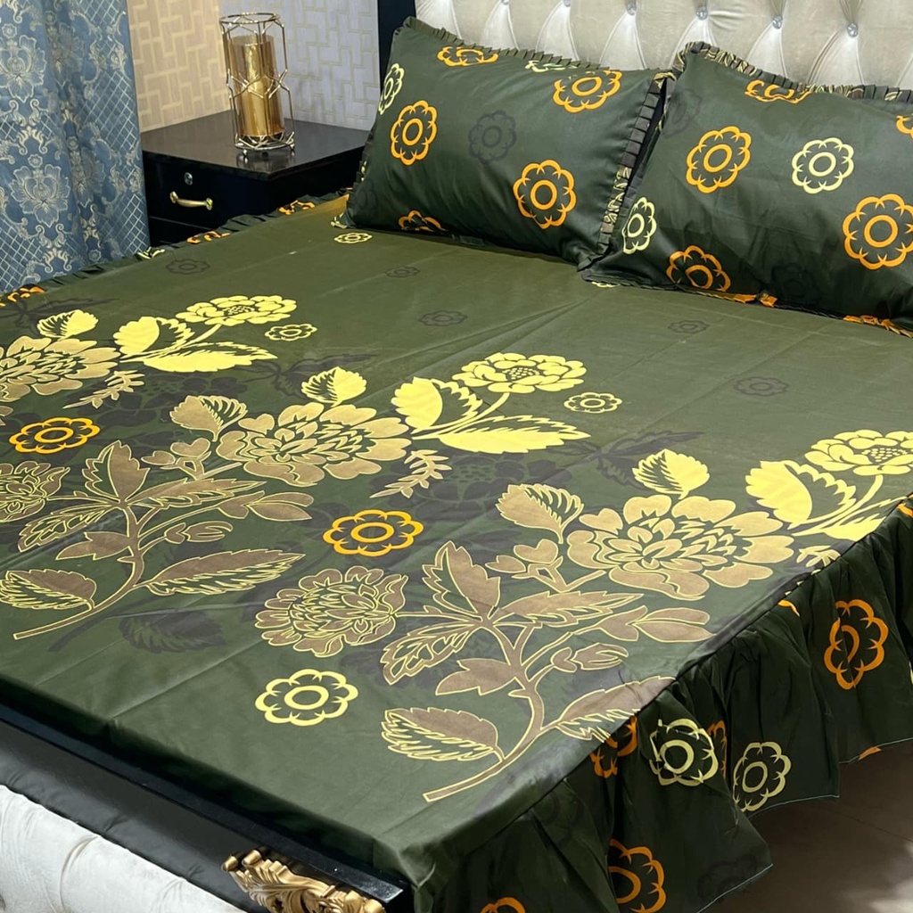 3PC Frill Bedsheet