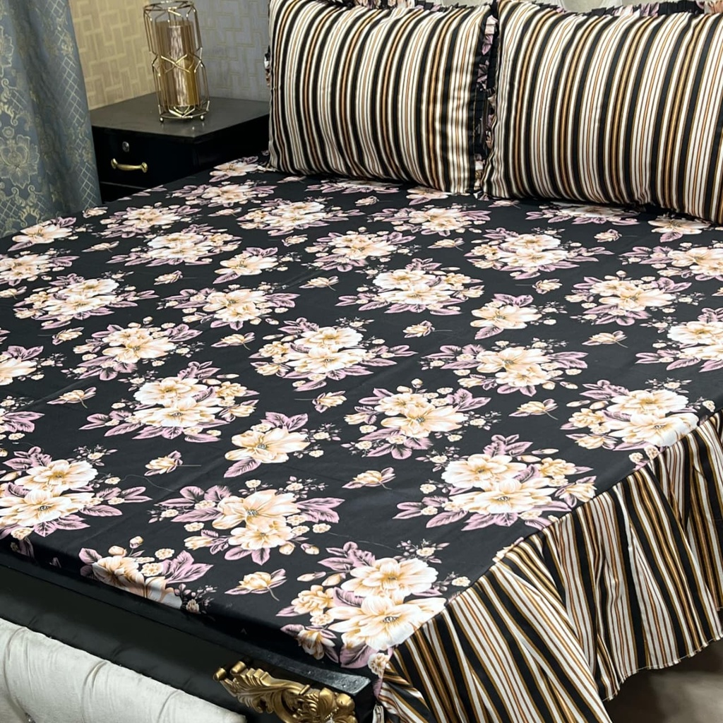 3PC Frill Bedsheet