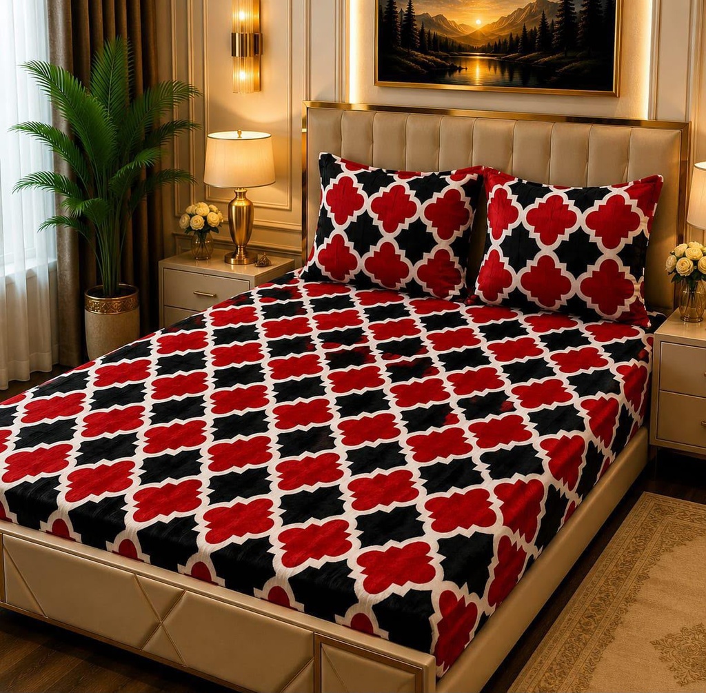 3Pc Fleece Bedsheet