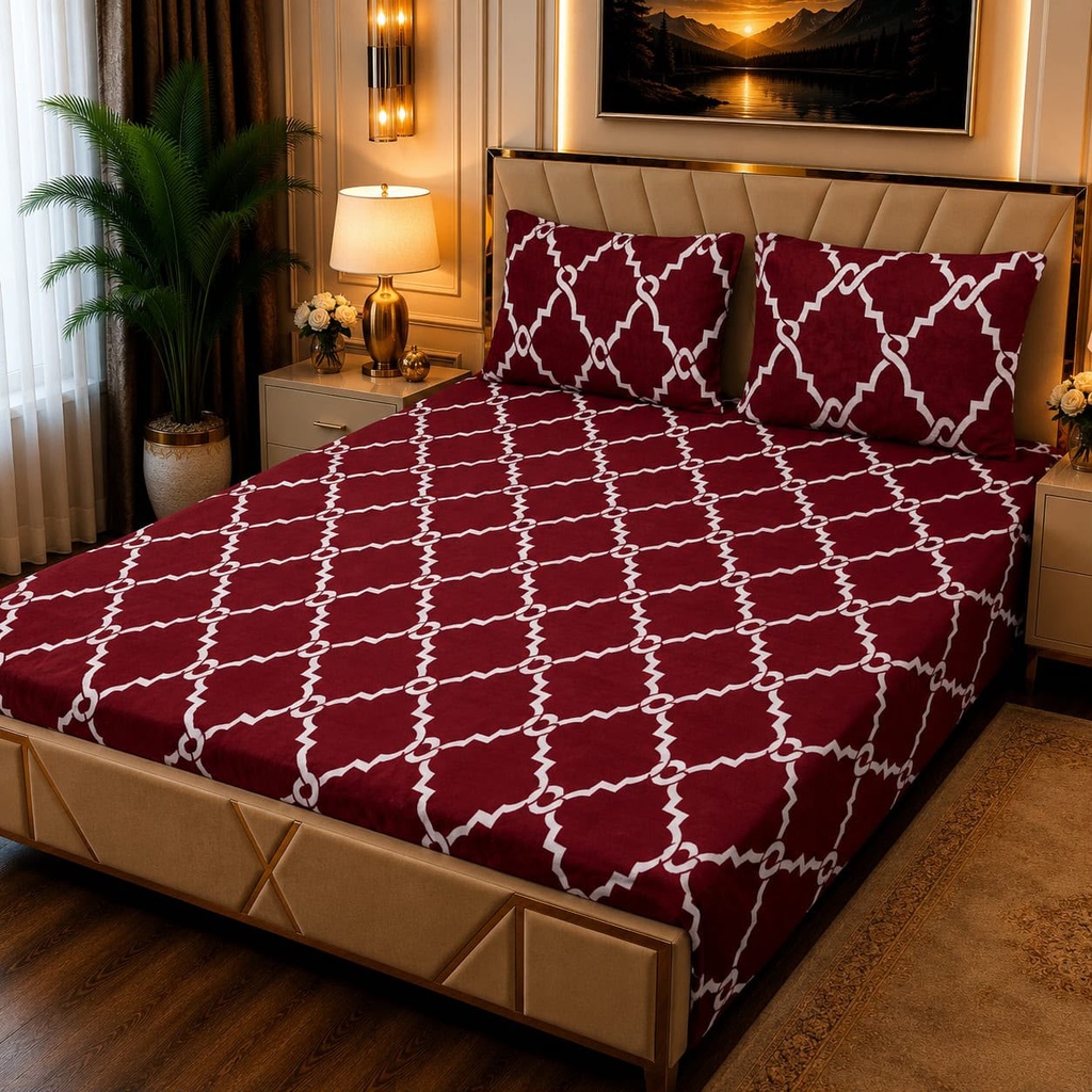 3Pc Fleece Bedsheet