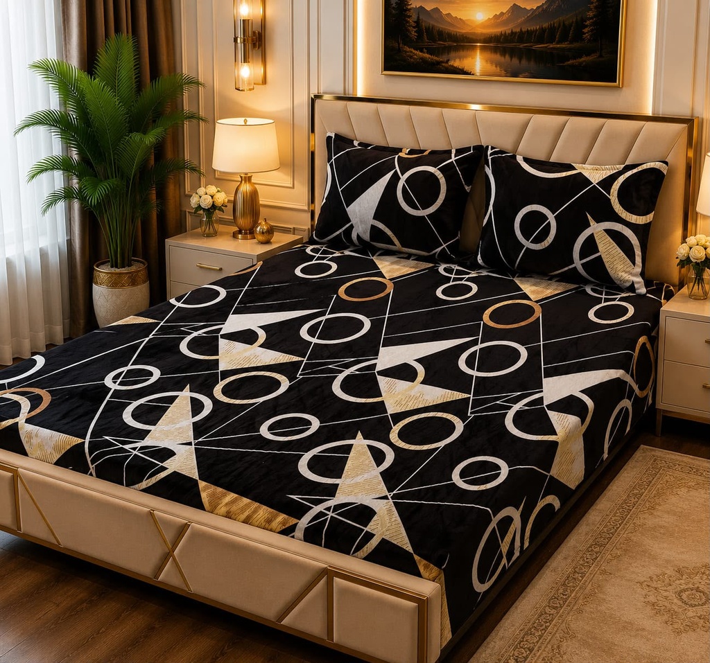 3Pc Fleece Bedsheet