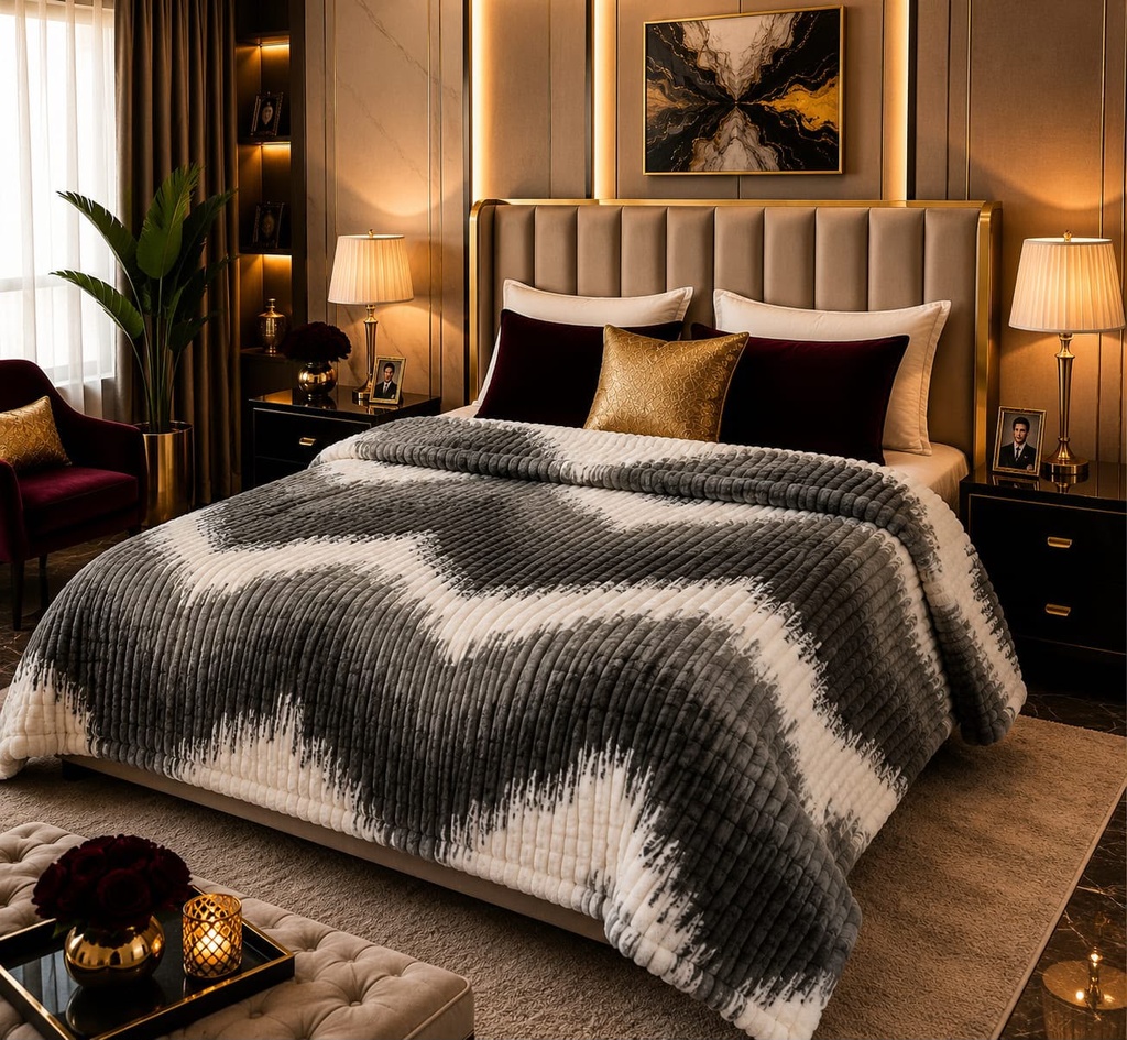 Premium Printed Puffy AC Blanket