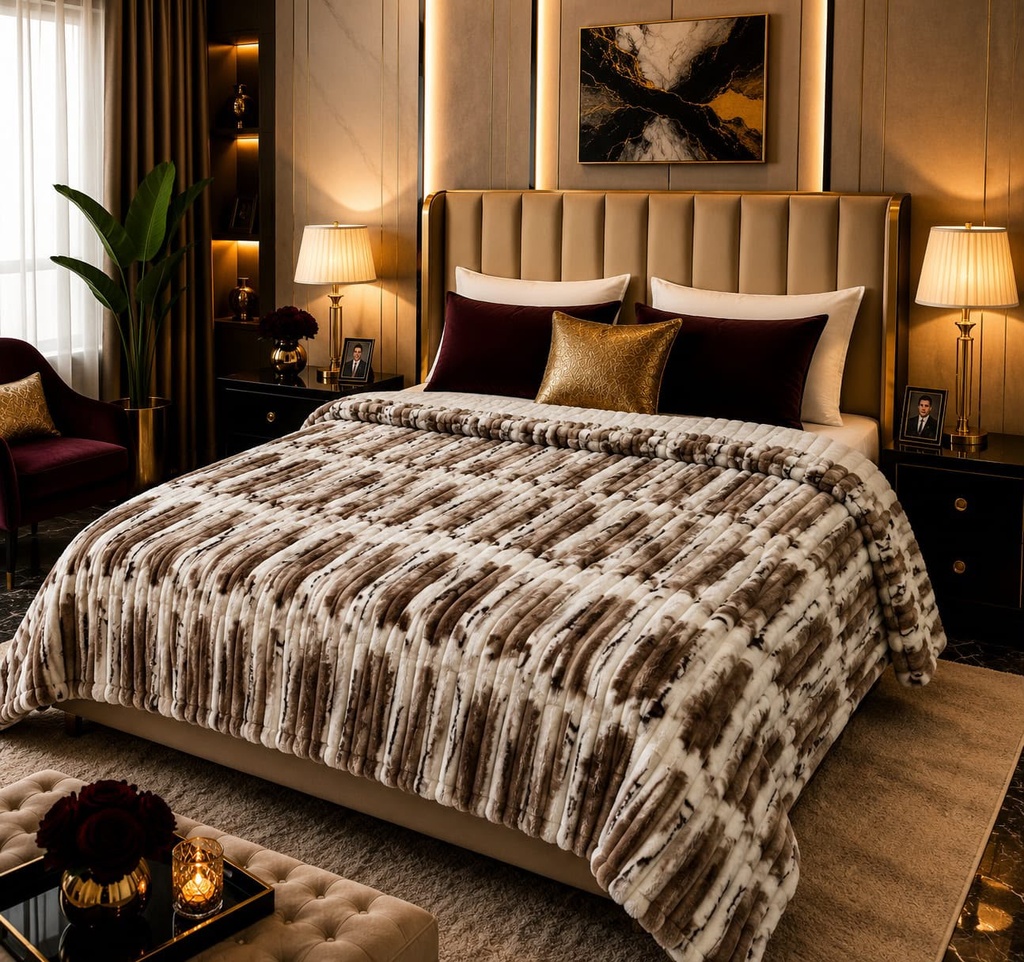 Premium Printed Puffy AC Blanket