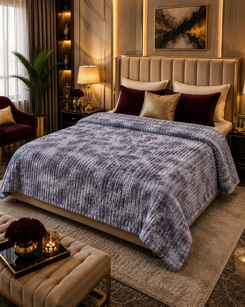 Premium Printed Puffy AC Blanket