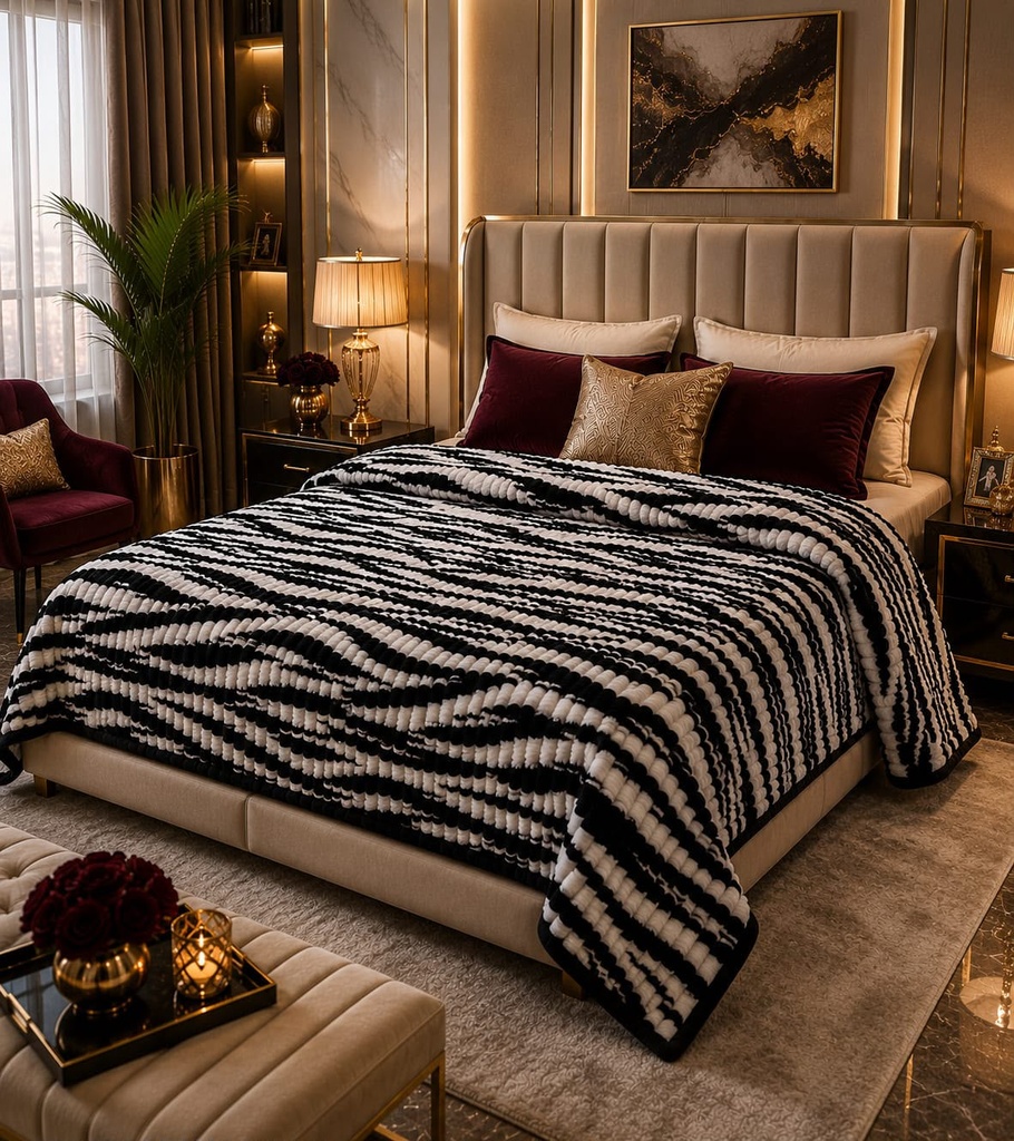 Premium Printed Puffy AC Blanket