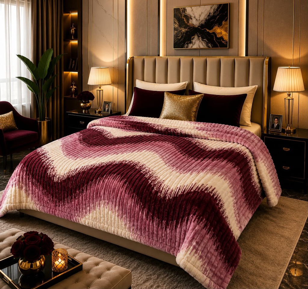 Premium Printed Puffy AC Blanket
