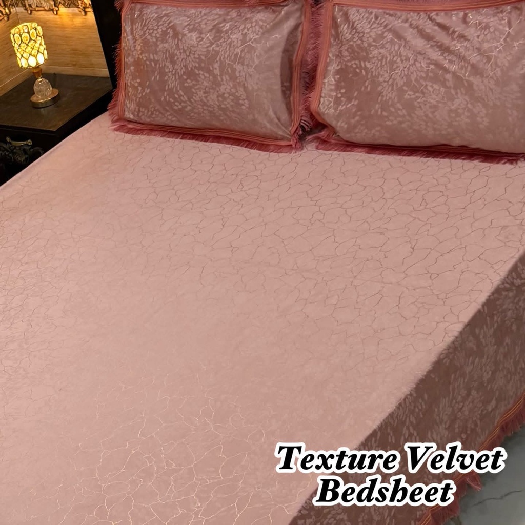 Texture Velvet Bedsheet