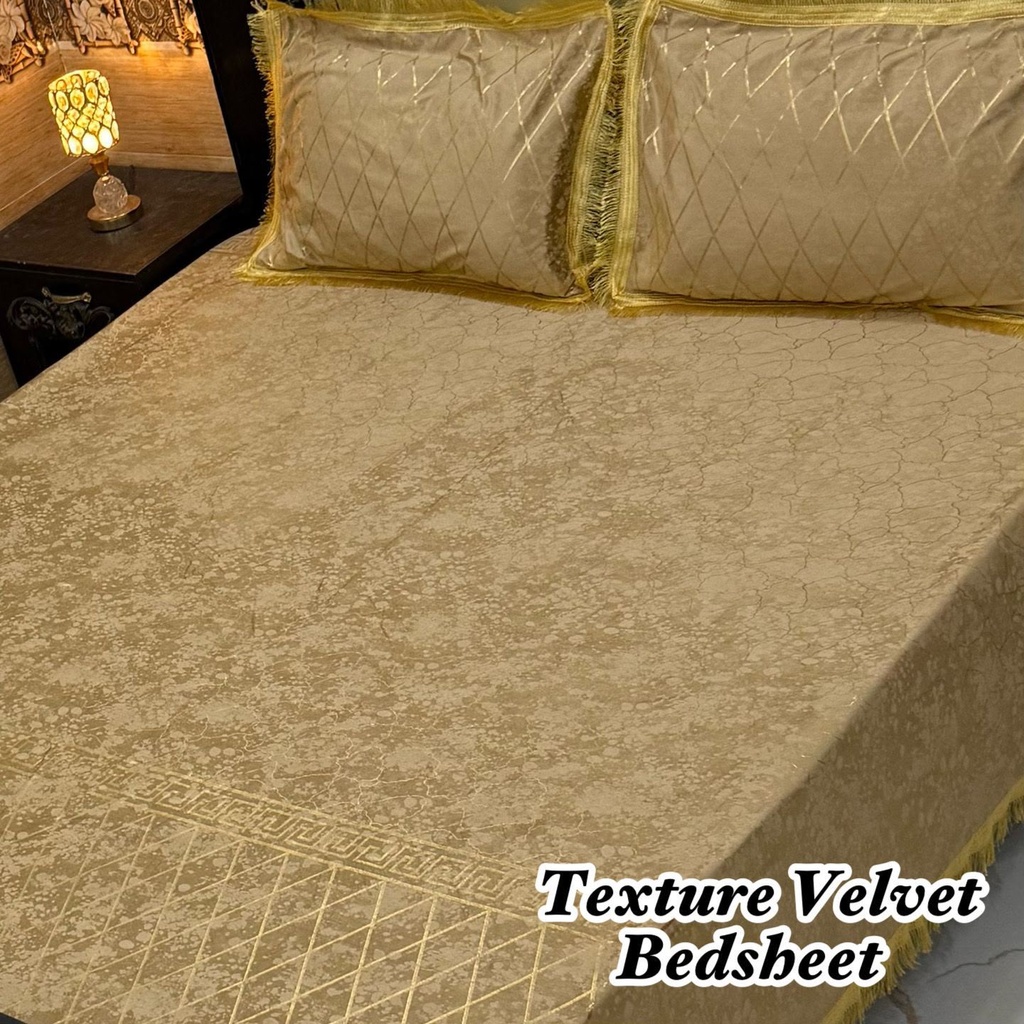 Texture Velvet Bedsheet