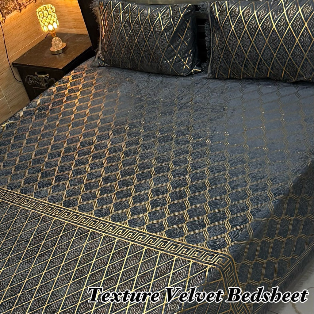 Texture Velvet Bedsheet
