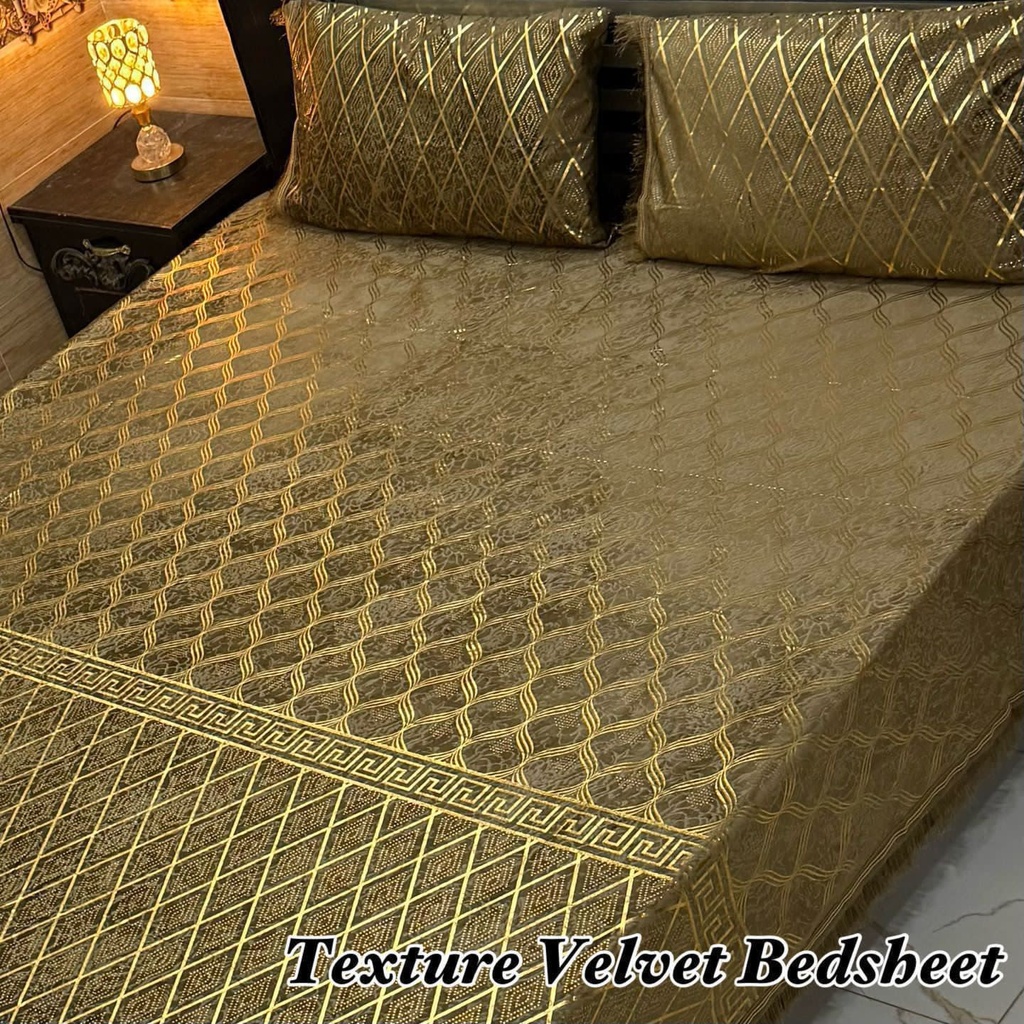 Texture Velvet Bedsheet