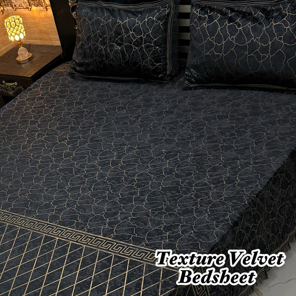 Texture Velvet Bedsheet