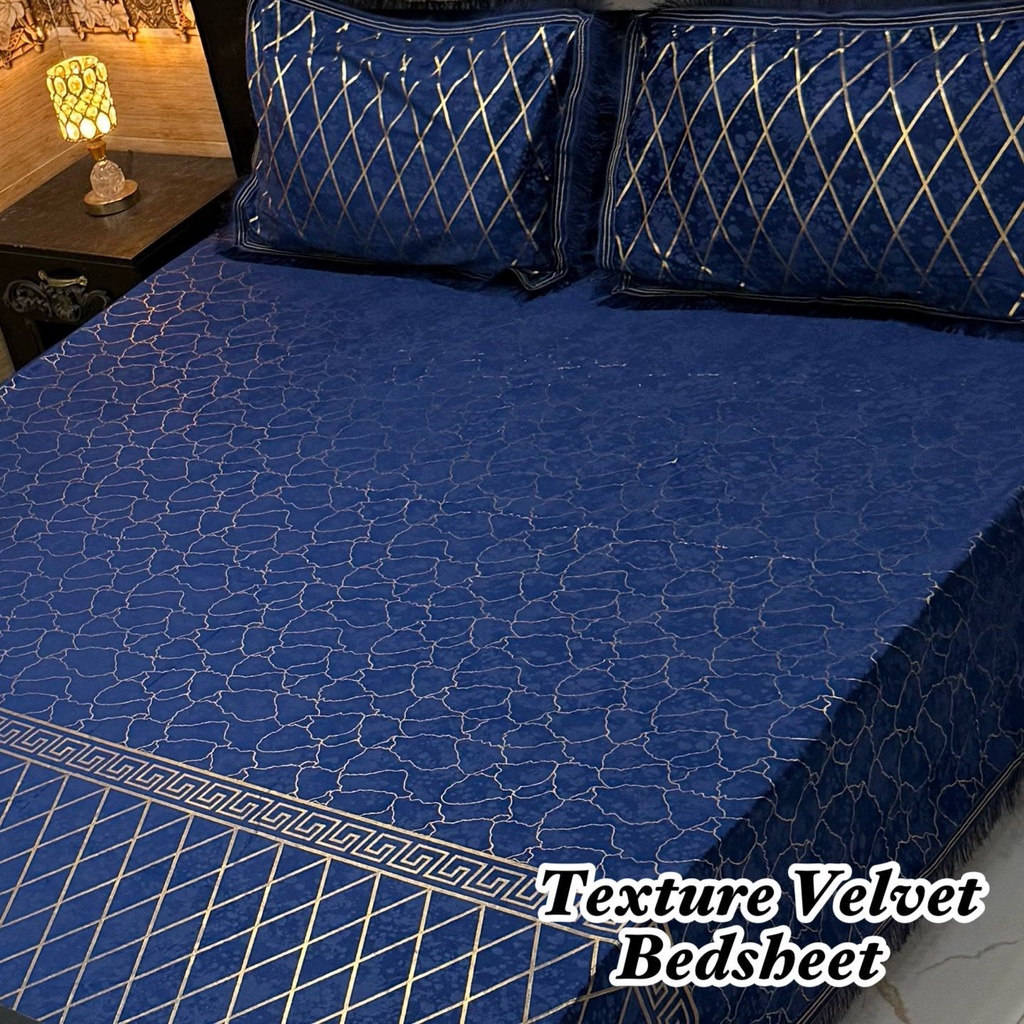 Texture Velvet Bedsheet