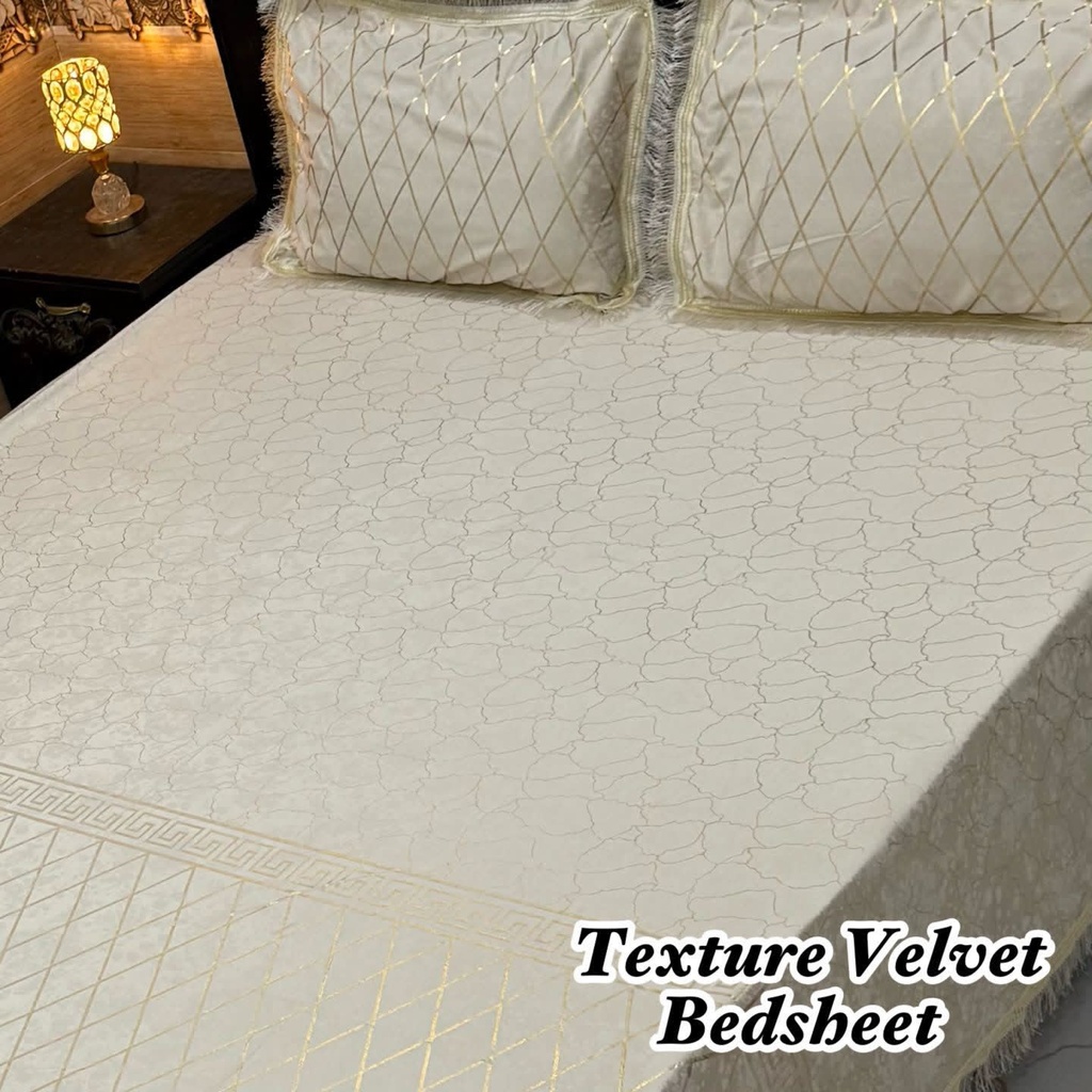 Texture Velvet Bedsheet