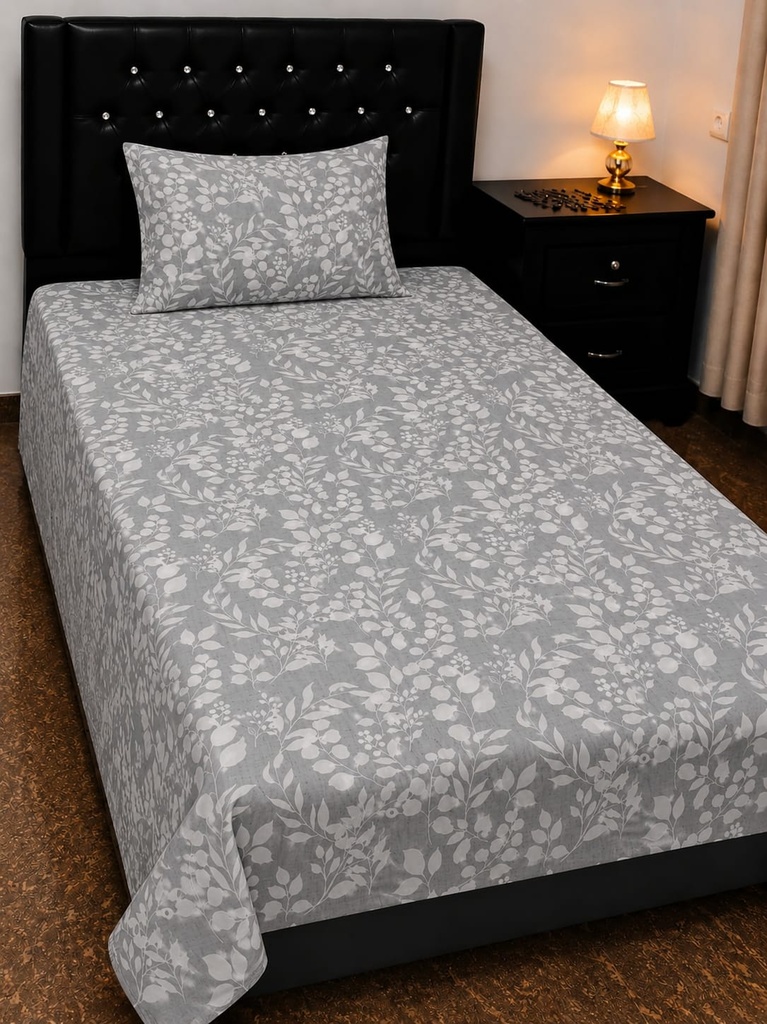 Export Quality Pure Cotton Single Bedsheet