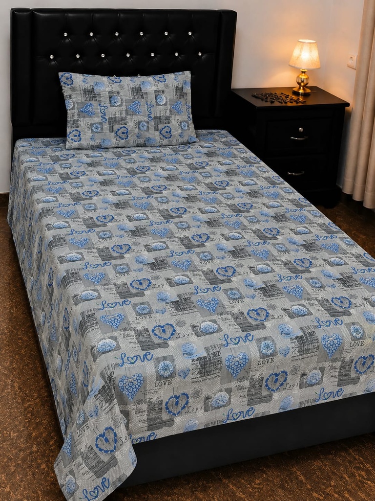 Export Quality Pure Cotton Single Bedsheet